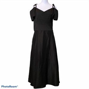 Betsey Johnson-Cold Shoulder-Black Tea Dress-14